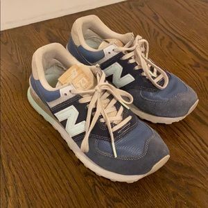 New Balance Blue 574 Sneakers